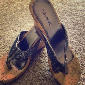 Silver Thong Sandals